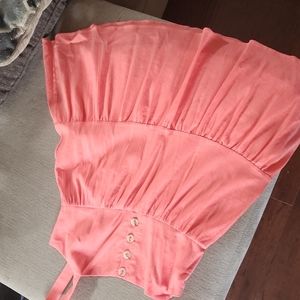 A pink lily sun dress size s coral